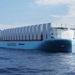 De sex fartygen med kapacitet på 17 000 TEU ska alla levereras 2025. Foto: Maersk