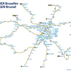 Men kritiker har anklagat systemet för att vara en papperstiger eftersom Bryssels RER i verkligheten inte liknar Paris RER eller Berlins S-Bahn. Även om tågen kan se nyare och mer högteknologiska ut än konventionella tunga järnvägar, kör de på samma spår. Under senaste trettio åren har de i princip erbjudit bara fler tåg på samma järnvägsnät. Foto: Réseau Express Régional, RER