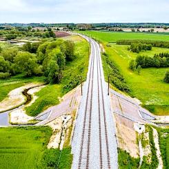 Sträckan Ringsted-Fehmarn vid Naestved norra. Foto: Banedanmark