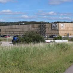 NP Nilssons nya huvudkontor och logistikcenter i Förslöv. Foto: NP Nilsson