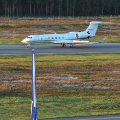 Gulfstream G550 bakom Airbus A320neo. Foto: Niklas Jonasson/Unsplash