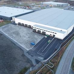 Kappahl bygger ny distributionscentral i Arendal nära Göteborgs Hamn, planerad att vara klar senare 2026. Foto: Kappahl