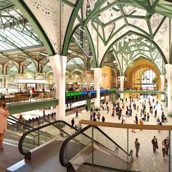 Network Rail visar en framtida ombyggd Liverpool Street- station i London. Stationen ska klara över 200 miljoner resenärer. Bild: Network Rail