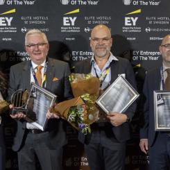 Utmärkelsen delades ut vid regionfinalen i Lund den 11 november, där entreprenörer från hela södra Sverige deltog. Foto: Jonas Borg
