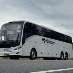 Det norska bussbolaget har cirka 210 medarbetare och 62 bussar med en stor andel elektriska fordon. Foto: Nobina