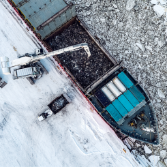 Outokumpu och Langh Ship syftar till att minska koldioxidutsläppen från korta sjötransporter med minst 25 % till slutet av år 2024. Foto: Outokumpu