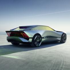 Peugeot Inceptions excellence med vågad design som bygger på plattformar specifikt skapade för elbilar. Foto: Peugeot
