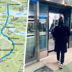 Så här ser plattformsdörrarna ut på pendeltågstationen Stockholm Odenplan. Foto: Region Stockholm