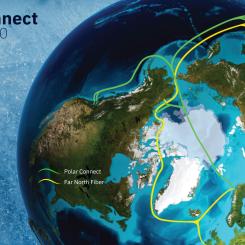 Den planerade kabeln ska gå via ögruppen Svalbard ut i Norra ishavet. Bild: NORDUnet