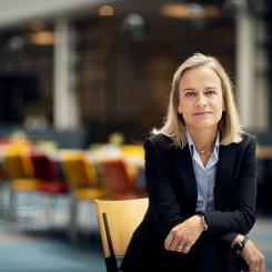 Eva Glückman, vd för Grafiska Företagen och en av huvudmännen i Arena för framtidens distribution. Foto: Grafiska Företagen