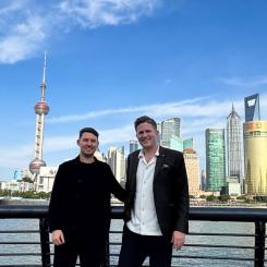 Tim Jurischka, CEO Greencarrier Consolidators och Nicolas Myrén, Managing Director Greencarrier Consolidators Sweden. Foto: press 