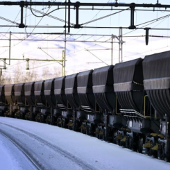 Railcare utför transporter på Malmbanan för LKAB och Kaunis Iron. Foto: Arkivbild.