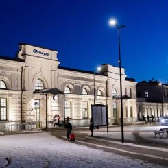Białystoks restaurerade järnvägsstation i Polen är en viktig del av Rail Baltica-sträckan. Foto: Rail Baltica.