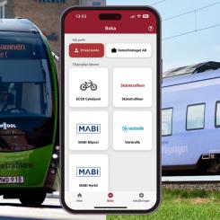 Kollektivtrafiken i Sverige passerar nu en milstolpe där Samtrafiken möjliggör tredjepartsförsäljning av all kollektivtrafik via ett nytt nationellt distributionssystem. Bild: Samtrafiken