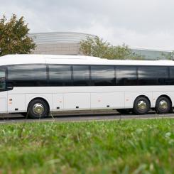 Scania Irizar i4 biogasbuss. Nobina kommer att sätta 27 nya Scania biogasbussar i trafik för Skånetrafiken på linjerna Malmö–Lund/Kristianstad.  Foto: Scania