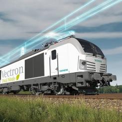 Ett Vectron Dual Mode-lok från Siemens Mobility. De nya loken ska trafikera både elektrifierade och icke-elektrifierade banor i Tyskland och Österrike. Foto: Siemens Mobility