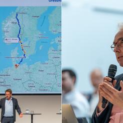 Till höger: Jan Carsten Gjerløw, vd för Grønt landtransportprogram. Foto: Seals