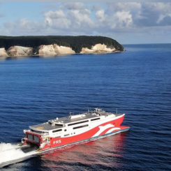 Skane Jet seglar till Sassnitz från Trelleborgs Hamn nästa år. Foto: Trelleborgs Hamn