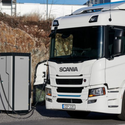 Flera aktörer samarbetar kring elektrifieringen av transporter. Foto: Skellefteå Kraft