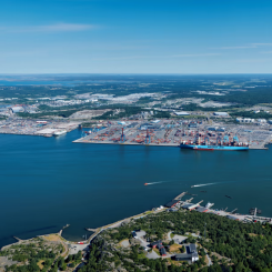 Under 2021 öronmärkte Göteborgs Hamn 600 miljoner kronorför klimatåtgärder under de kommande år fram till 2030. Bild: Göteborgs Hamn