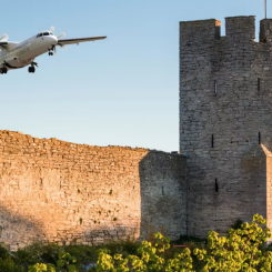 I sommar går det att ta flyget till Visby från Norrköping. Foto: Norrköping Airport