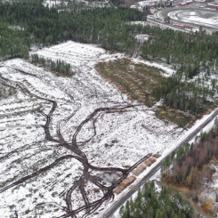 Hammarängen ny logistikhub i ett växande Skellefteå. Foto: Skellefteå kommun