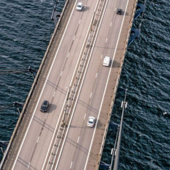 Godstrafiken över Øresundsbron slår nya rekord . Foto: Johan Nilsson/Øresundsbron