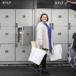 Leverans via hämtskåp lika frekvent som hemleveranser. Foto: StrongPoint