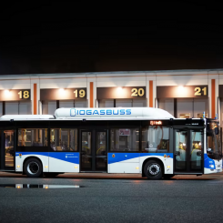 Svealandstrafikens bussdepå i Bettorp. Foto: Svealandstrafiken