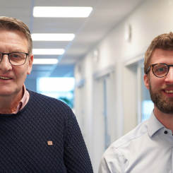 na är en viktig del i den cirkulära ekonomin säger Fredrik Andersson, transportledare på Ohlssons och Ronny Thelin, KAM på Ohlssons. Foto: Ohlssons