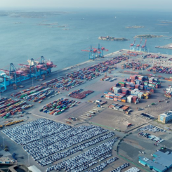 Göteborgs hamn opåverkad av rysslandsbojkott. Foto: Göteborgs hamn