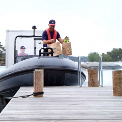 Skärgårdsleveranserna sträcker sig från Utö utanför Nynäshamn i söder till Lidö ovanför Kapellskär i norr och Sandhamn i öster. Foto: Mathem