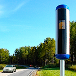 Syftet med kamerorna är dämpa hastigheten på vägarna. Foto: Trafikverket