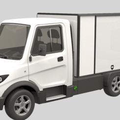 Kontraktet omfattar Inzile Pro4 elektriska lätta lastbilar. Foto: Inzile