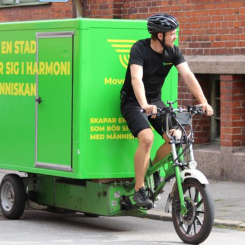 Textilia HoReCa som öppnar ett nytt segment för MoveByBike. Foto: MoveByBike