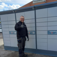 Idag finns iBoxens 1 009 leverans­boxar i 45 av de största kommunerna i Sverige. Foto: iBoxen