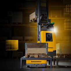 Med 1 160 kvadratmeter monteryta är Jungheinrich återigen den största utställaren på LogiMAT. Foto: Jungheinrich