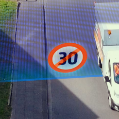 Geofencing-teknik skapar ett virtuellt område där fordon saktar ner. Foto: Ford