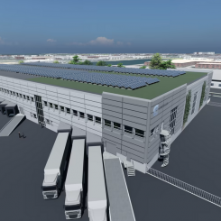Castellum bygger miljöcertifierad lager- och logistikanläggning i Malmö. Bild: Castellum