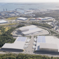 Från Halvorsäng Logistikpark är det nära till flera av Göteborgsregionens stora industrier och leverantörer. Foto: Castellum