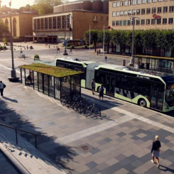 Volvo Group investerar i mjukvara för effektivare kollektivtrafik. Foto: Volvo