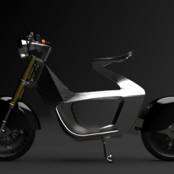 Elmotorcykeln SUS1 är den första produkten att utnyttja företagets unika tillverkningsprocess. Foto: Stilride