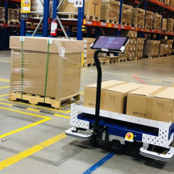 FlexQube är vagnsbaserad materialhantering med ett modulkoncept. Foto: FlexQube