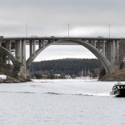 Svevia ska på uppdrag av Trafikverket renovera gamla Skurubron. Foto: Rickard Kilström