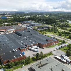 Logistikfastigheten Litografen 8 i Eskilstuna. Foto: SLP