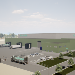 Byggnaden kommer att uppföras på en fastighet om totalt 52 000 kvadratmeter. Bild: SLP