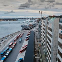 Bussar vid Slussen i Stockholm Foto: frans ruiter unsplash