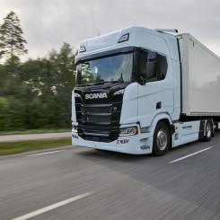 De helt eldrivna lastbilarna kommer att vara bland de största i fråga om total vikt för regelbundna kundleveranser i Finland. Foto: SSAB
