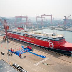 Capu Rossu på varvet China Merchants Industry i Weihai Foto: Stena Line