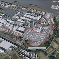 Illustration av färjeterminalen i Immingham. Bild: Stena Line
